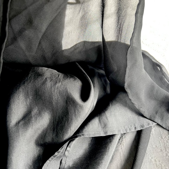 Cache Creek black silk long dress, flowy - Picture 3 of 4